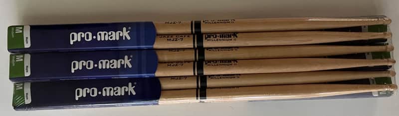 Promark Drum Sticks, 6 pairs MJZ-7 Jazz Cafe 2015 - 2024 - natural maple imagen 1