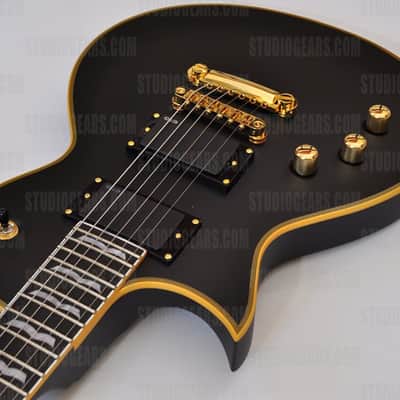 ESP LTD Deluxe EC-1000 VB Vintage Black Lefty Guitar B-Stock image 6