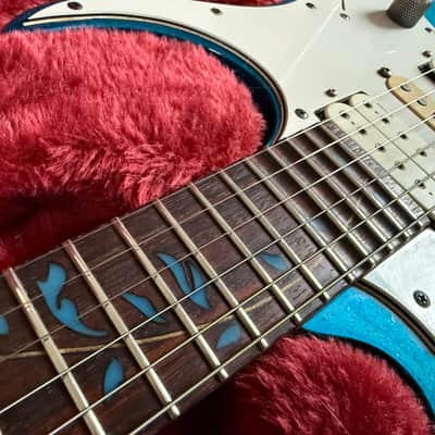 Ibanez JEM7V-SBL Steve Vai Signature with Rosewood Fretboard 2002 - 2004 - Sparkle Blue image 5