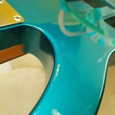 Chandler Super Strat Body And Neck - 80s? 90s? Blue Flame - Similar to Kramer or Jackson image 9