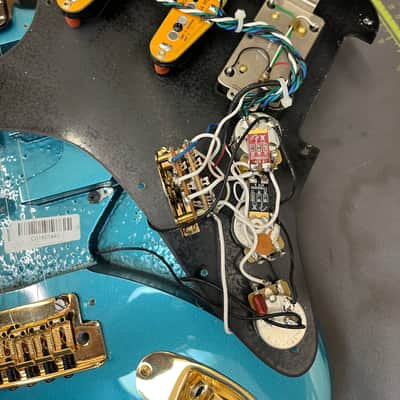Fender 2017 Mod Shop Stratocaster Aqua Marine Metallic with Fender hardshell Case image 24