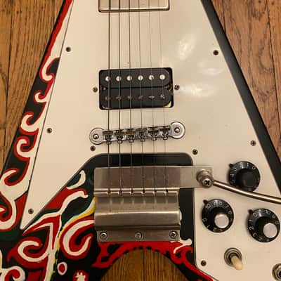 Gibson Flying V RARE! - Jimmi Hendrix Love Drops Artist Hand Painted Custom 1990’s image 4