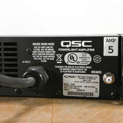 QSC PL380 Powerlight 3 Series 2-Channel Power Amplifier CG012G7 image 7