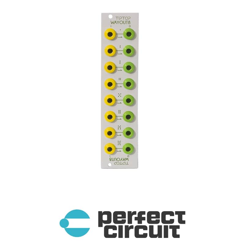 Tiptop Audio WAYOUT8 Eurorack Patch Bay Module (White) image 1