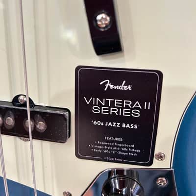 Fender Vintera II '60s Jazz Bass with Rosewood Fretboard Lake Placid Blue #MX23107622 9 lbs. 4.2 oz image 12