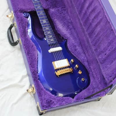 2017 Schecter Cloud Guitar Prince Signature Super Rare Limited Edition Guitar Blue (Metallic Purple) image 24