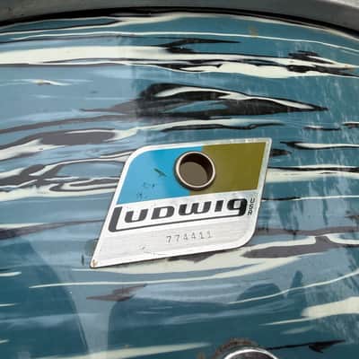 Ludwig 1970 - Blue Oyster “Bowling Ball” Pearl image 9