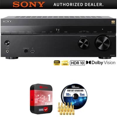Sony STR-AN1000 7.2 ch Home Theater 8K A/V Receiver w/ Accessories + Warranty Bundle image 12
