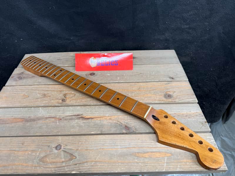 Real Life Relics Nitro Roasted Maple Strat® Stratocaster Neck Maple W Maple Fingerboard RLR-SRMM22 #1 image 1
