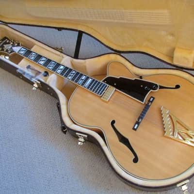 2000 D'Angelico NYL-2 Vestax 17" Archtop Natural H. Shiino Signed Label NEAR MINT! image 1