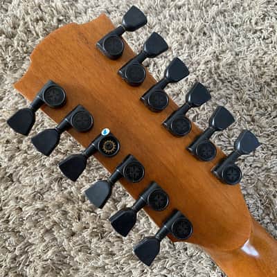 LAG 12 String Acoustic Electric Guitar, Spruce Top Body, Mahogany Neck, Rosewood Fingerboard image 6