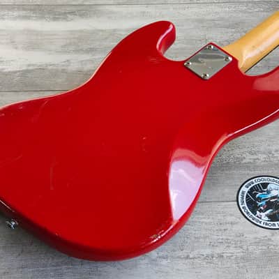 1970's Cimar (Ibanez) '75 Reissue Jazz Bass (Torino Red) image 9