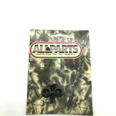 Allparts Les Paul ES Style Strap Buttons w/Screws Black image 1