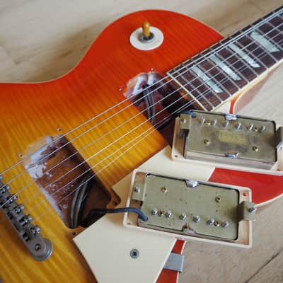 1980s Burny by Fernandez Super Grade Les Paul Standard Vintage Guitar Flame Top Japan image 17