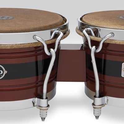 Latin Percussion LP Dandy 7 1/4 - 9" Bongo Beech DW/Black (LPL201A-JR) image 3