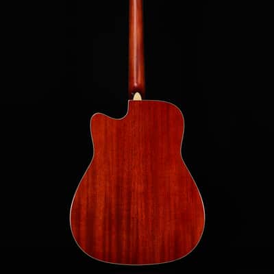 Yamaha FGC-TA TransAcoustic Cutaway Acoustic Guitar, Brown Sunburst image 7