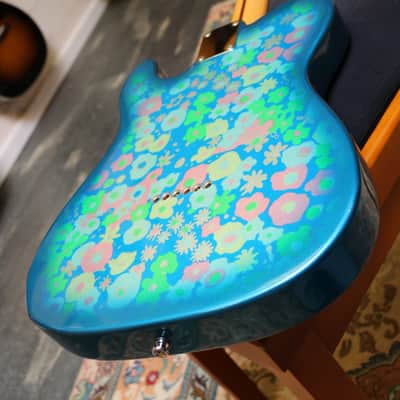 Fender Telecaster Floral blue 1993' - Floral Blue image 4