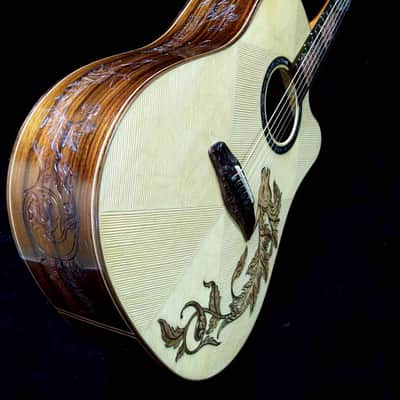 Blueberry Handmade Acoustic Guitar Dreadnought Taurus (Zodiac) built to order image 4