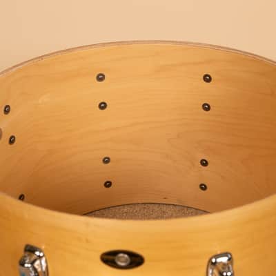 1990s Slingland Artist Custom Natural Maple Drum Set 14x20 8x12 14x14 and 5x14 image 19