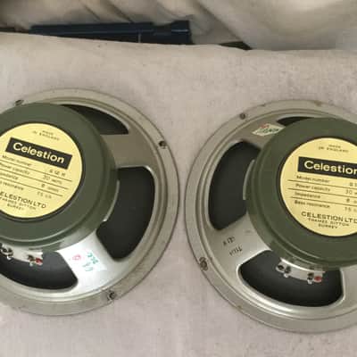 Celestion G 12 H 30 greenback 1972 Green silver image 8