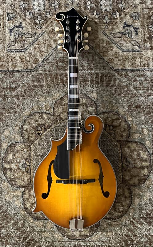 Eastman MD615L-GB Left Handed F-Style Mandolin in Goldburst w/ Hard Case & Free Pro Setup image 1