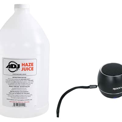American DJ ADJ Haze Fluid Juice Liquid Gallon + Portable Bluetooth Speaker image 1