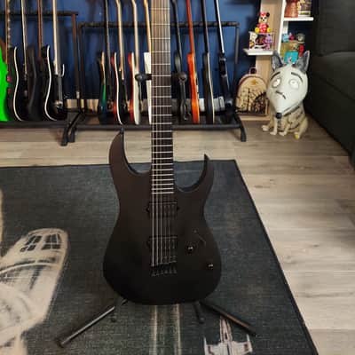 Ibanez RGRTBB21 Iron Label Baritone 2023 - Present - Black Flat image 2