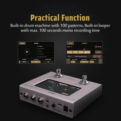 Hotone Ampero Mini MP-50 Guitar Bass Amp Modeling IR Cabinets Simulation Multi Language Multi-Effects with Expression Pedal Stereo OTG USB Audio Interface-(U.S. domestic inventory) image 6