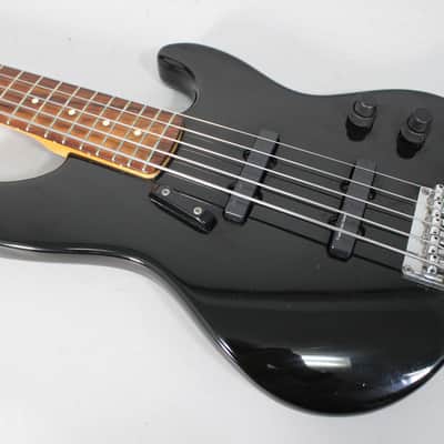 1993 Fender Jazz Bass Plus V 5-String Bass Black w/HSC image 7