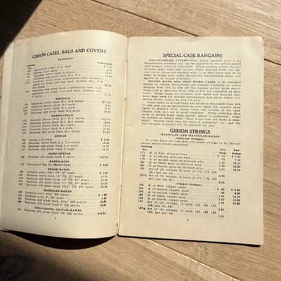 1923 Gibson Service Handbook Rare Collector Pre War Mandolin Guitar price List image 4