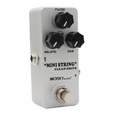 Mosky MINI STRING CLEAN DRIVE Overdrive Guitar Effect Pedal Amp Sim + Hot Box Tuner image 8