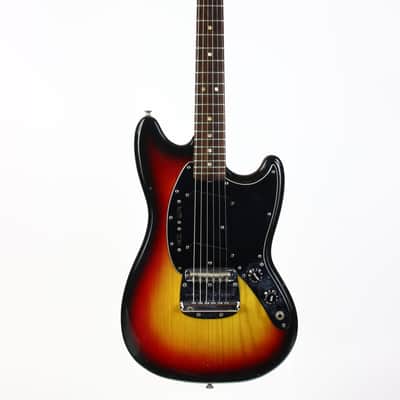 1978 Fender Mustang Sunburst Vintage Electric Guitar w Original Hard Case & Strap image 5