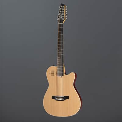 Godin A 12 12-Str.Natural Semi Gloss solid Cedar Top,  incl. Bag - 12 String Acoustic Guitar image 10