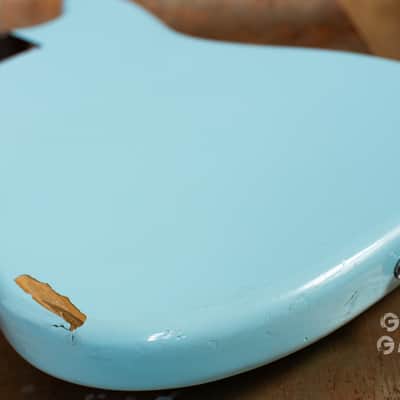 2006 Fender Japan Mustang 65 Vintage Reissue Daphne Blue Seymour Duncan humbucker offset guitar CIJ image 22