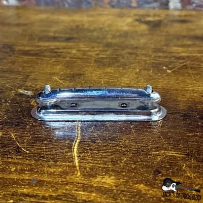Teisco Vintage MIJ Adjustable Guitar Bridge (1960-70s - Chrome)