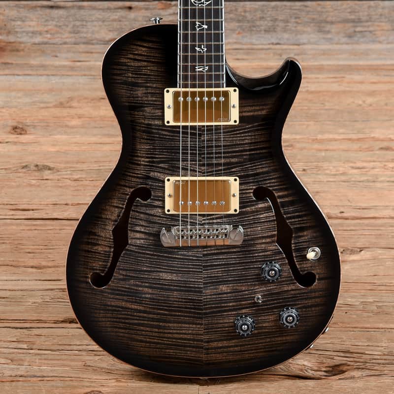PRS 25th Anniversary SC Hollowbody II CB 10 Top Charcoal Burst 2010 image 1