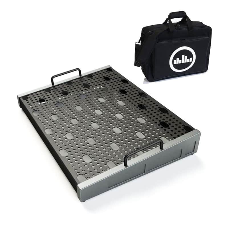 Temple Audio Design Duo 17 (17" x 12.5") Pedalboard w/Soft Case Gun Metal image 1