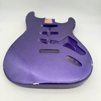 MJT Stratocaster Body Alder Crown Royal Relic Nitro Light mjt6697 image 6