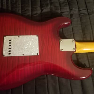 90's Fender MIJ  Foto-Flame RI Stratocaster Free Shipping image 11