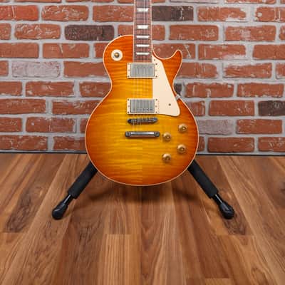 Gibson Custom Shop CS8 '50s Style Les Paul Standard Flame Maple Top Sunrise Tea Burst 2015 w/OHSC image 4