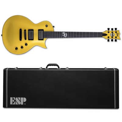 ESP LTD EC-2025 50th Anniversary Metallic Gold MGO + ESP Case - Brand New image 1
