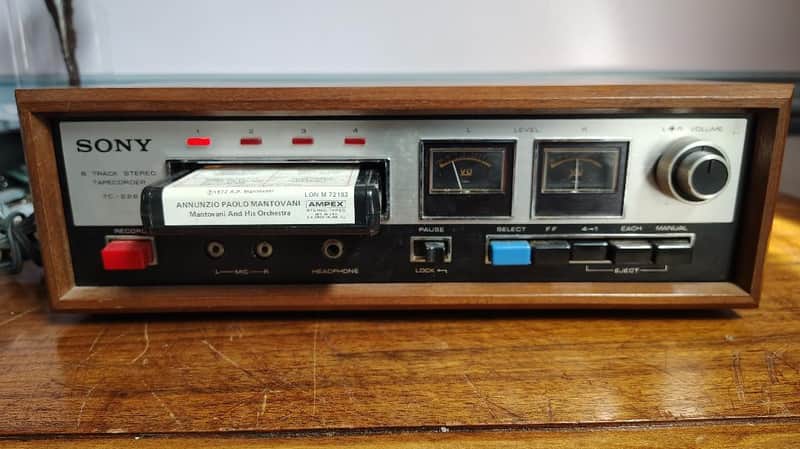 Sony TC228 eight track deck in excellent condition, serviced - 1960's image 1