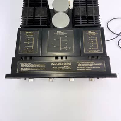 McIntosh MC7270 270-Watt Stereo Solid State Power Amplifier 1986 - 1991 - Black image 6