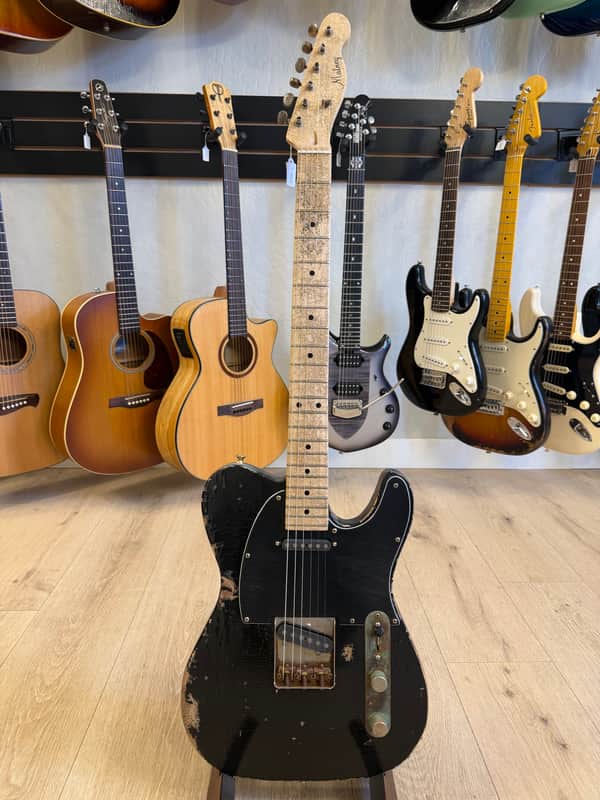 Matney Handmade Telecaster style 2025 - Heavy relic black image 1