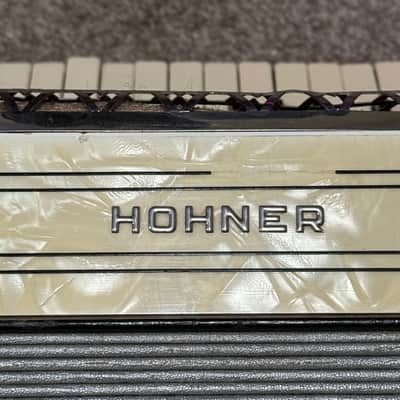 *Taking Offers* Hohner Imperial III Piano Accordion 26-Key 1930-1939 - Ivory/White image 24