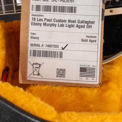 Gibson 1978 Les Paul Custom Noel Gallagher Murphy Lab Aged & Signed 2024 image 22