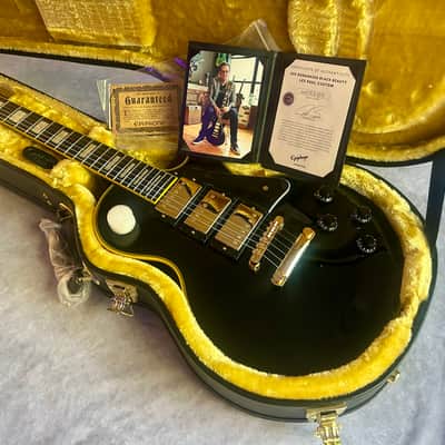 Epiphone Joe Bonamassa Black Beauty Les Paul Custom Outfit 2020 Ebony image 24