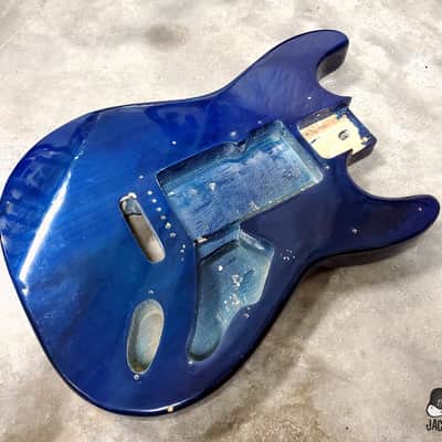 Guitar Fetish Paulownia ULTRA Lightweight Stratocaster Guitar Body (2000s, Sapphire Trans) image 1