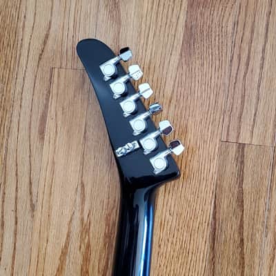 Harmony 818b Gibson Explorer Copy || Active Splittable HHH pickups || Black and Red image 6