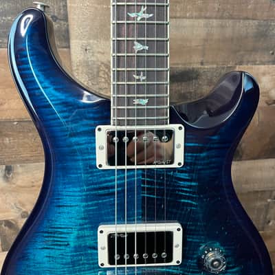 PRS McCarty, Flame Maple, River Blue Wrap Burst, Free Ship, Upgraded PRS Paisley HSC, 344 image 4